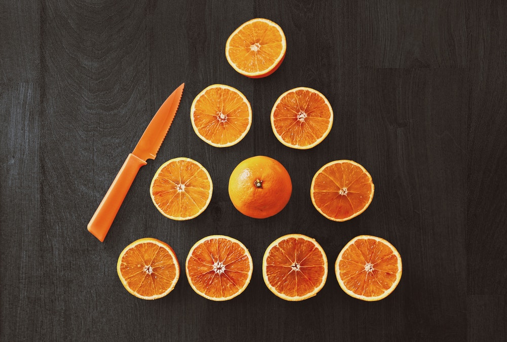 Citrus trees in pots