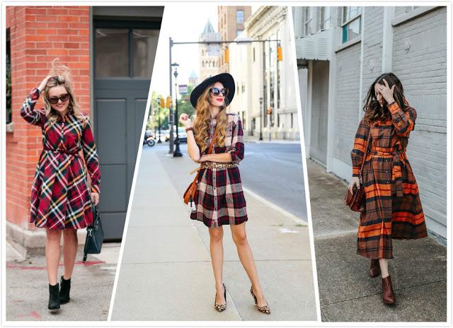 Plaid Shirt Dress+ Heels / Sneakers