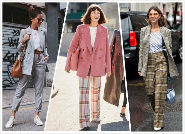 Plaid Pants+ Blazer 