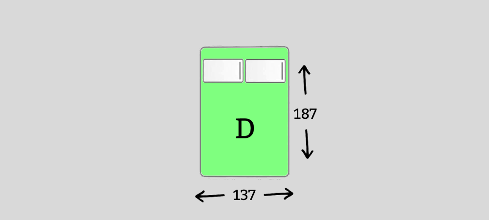 australian double mattress size