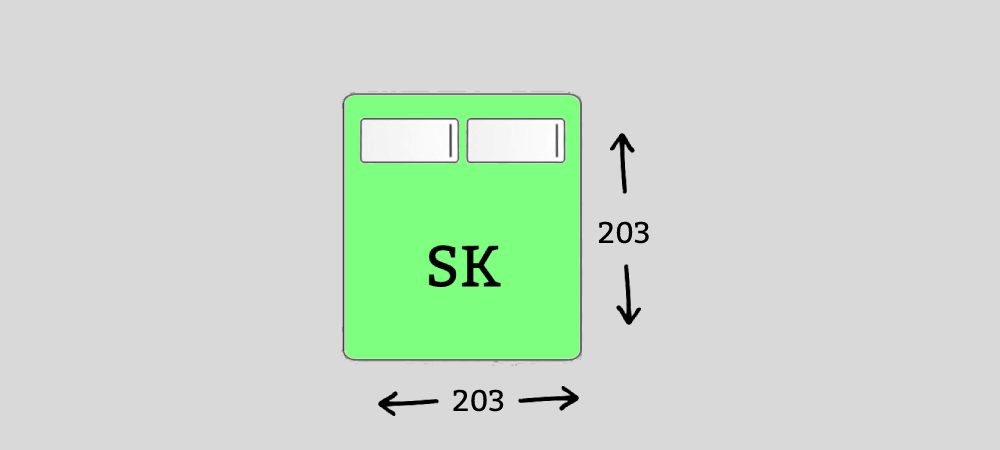 Australian super king mattress size