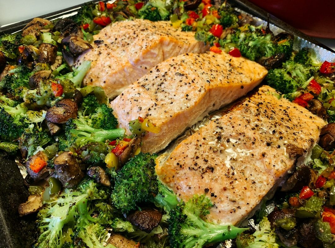 Photo high protein meal prep